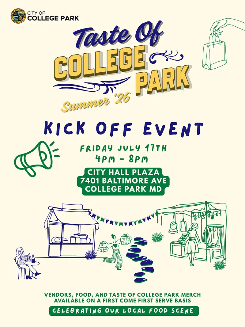 Taste of College Park Kickoff Event July 2026