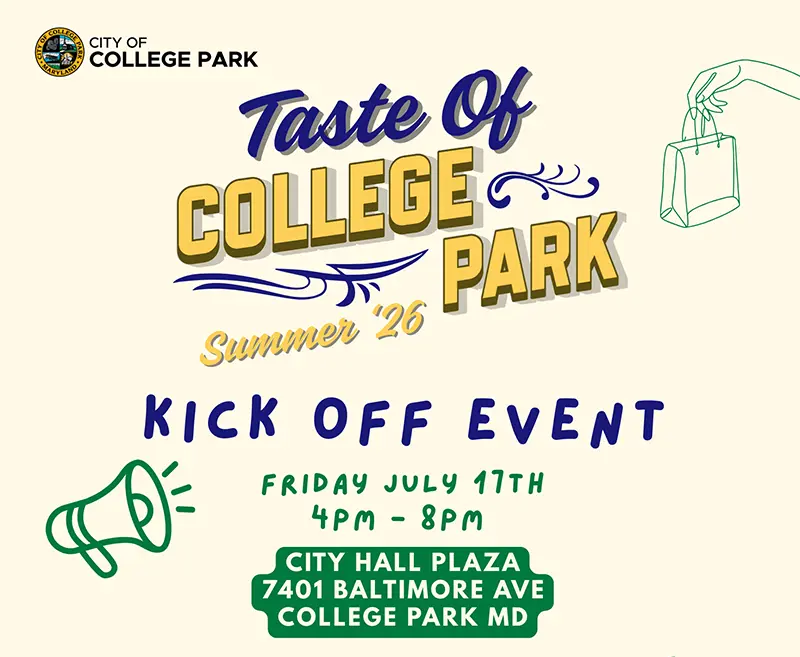 Taste of College Park Kickoff Event July 2026