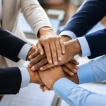 Business People Hands Together image